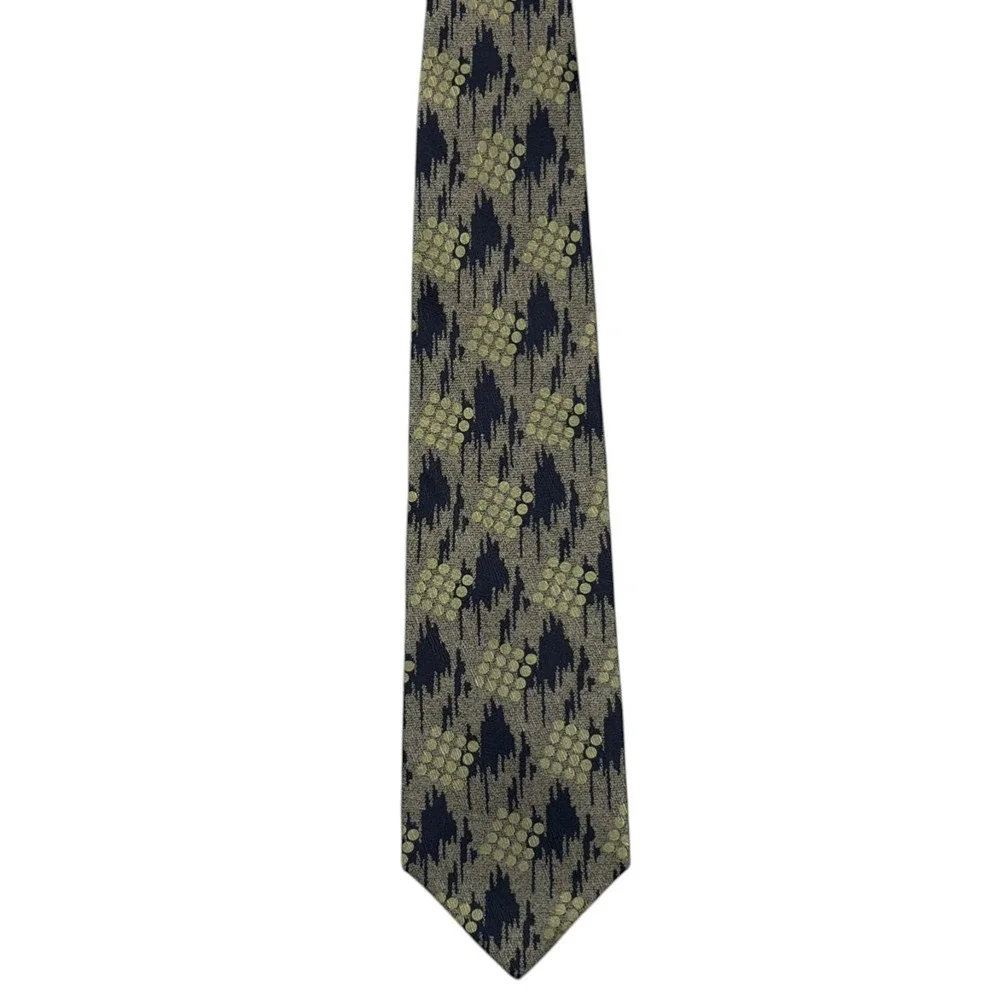 Giorgio Armani Cravatte Silk Necktie Mens 57.5x3.5 Blue Abstract Tie Italy‎